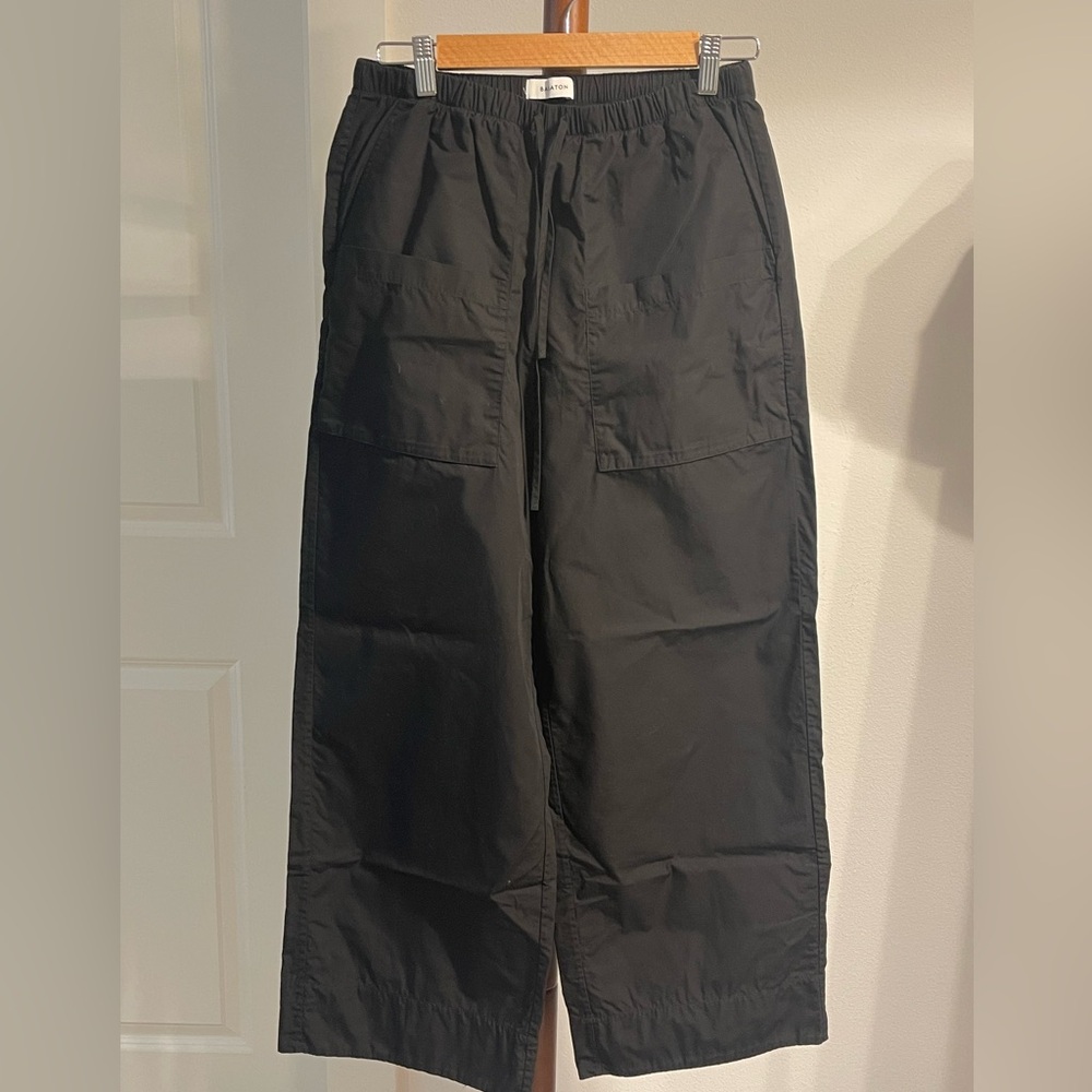 Babaton Black Wide-Leg Utility Pants